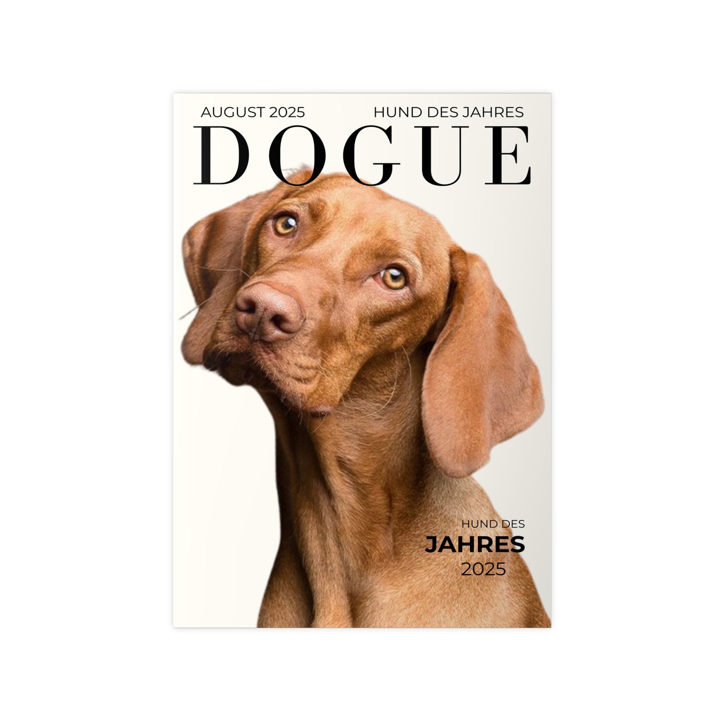KIRSTENS "DOGUE" Poster zum personalisieren (vertikal & verschiedene Größen)