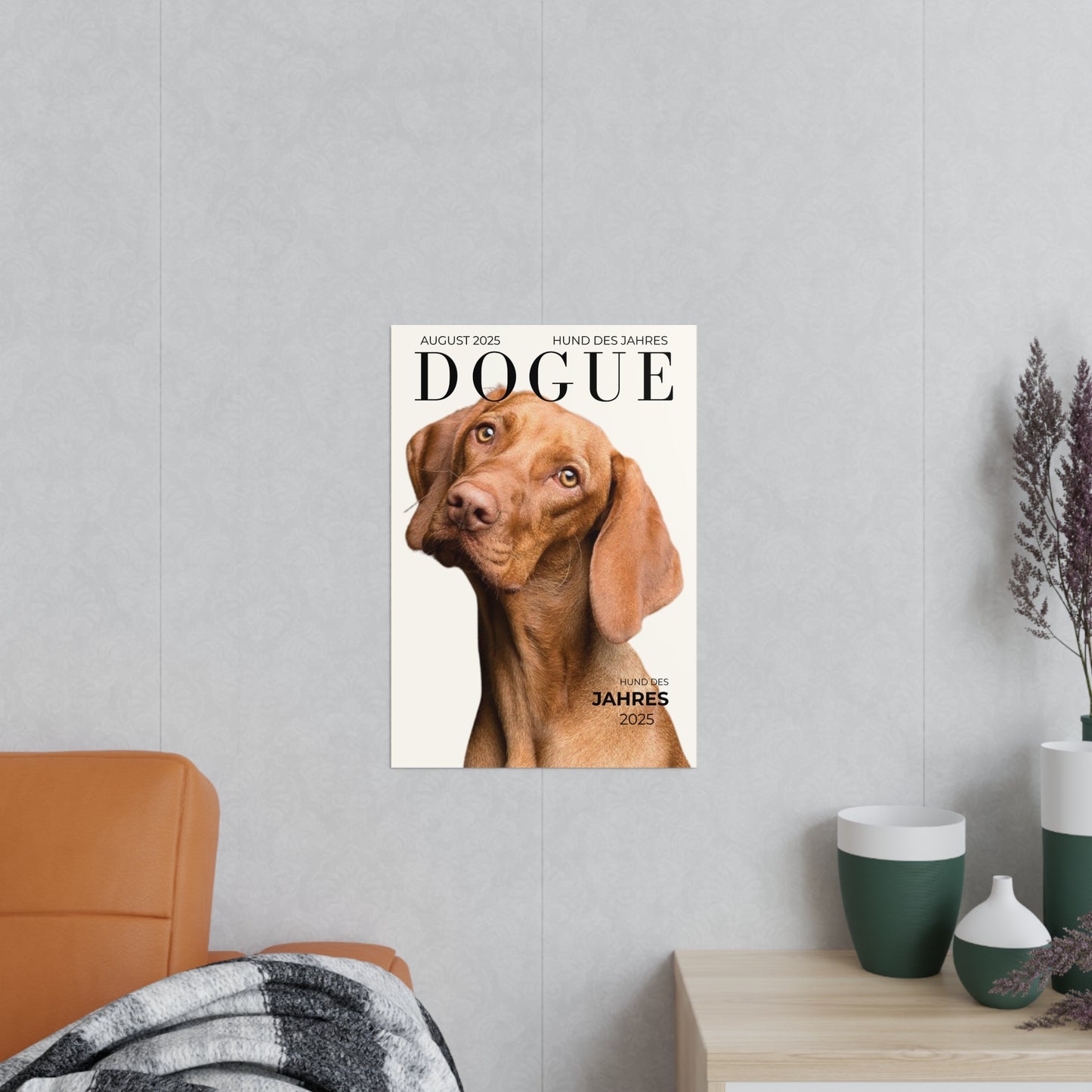 KIRSTENS "DOGUE" Poster zum personalisieren (vertikal & verschiedene Größen)