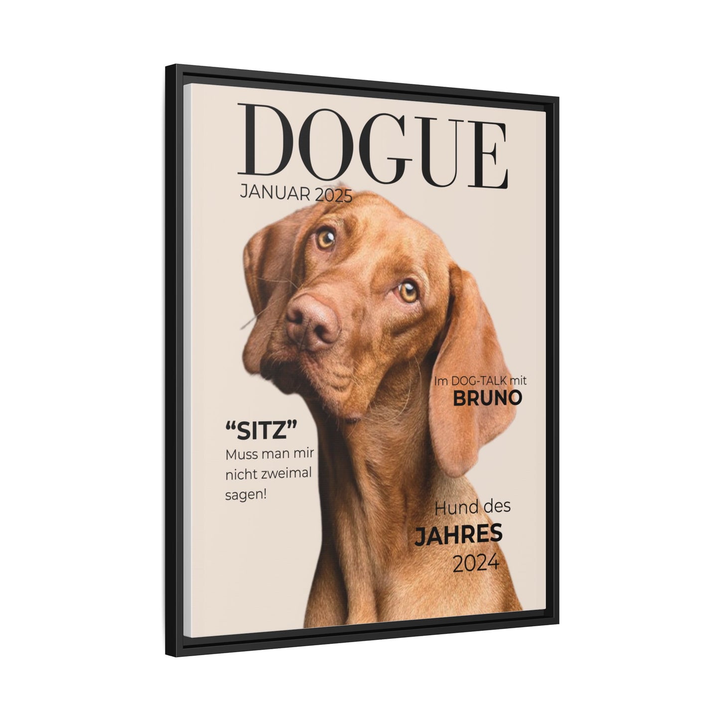 KIRSTENS "DOGUE" Bild + Rahmen