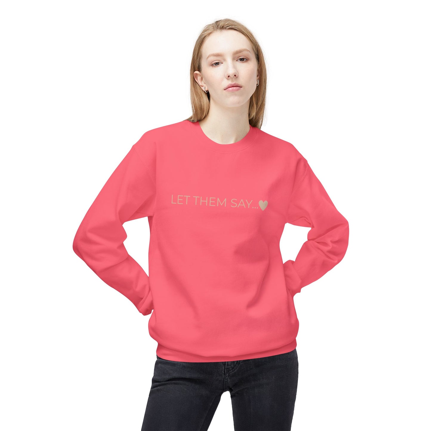 KIRSTEN PERSÖNLICH Sweatshirt "LET THEM SAY"