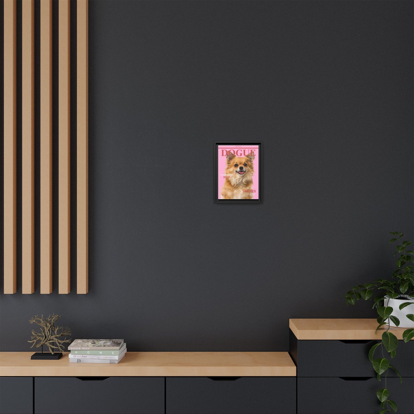KIRSTENS "DOGUE" Bild mit Rahmen zum personalisieren