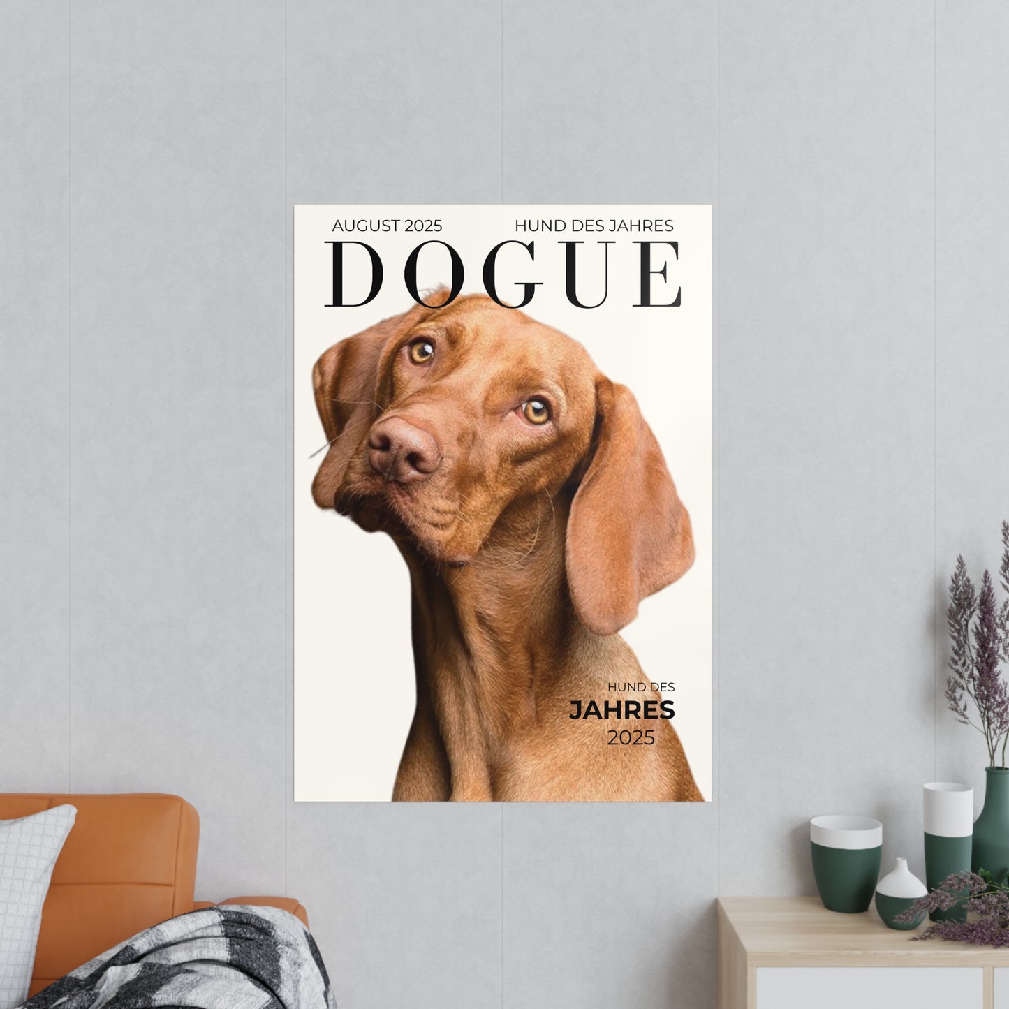 KIRSTENS "DOGUE" Poster zum personalisieren (vertikal & verschiedene Größen)