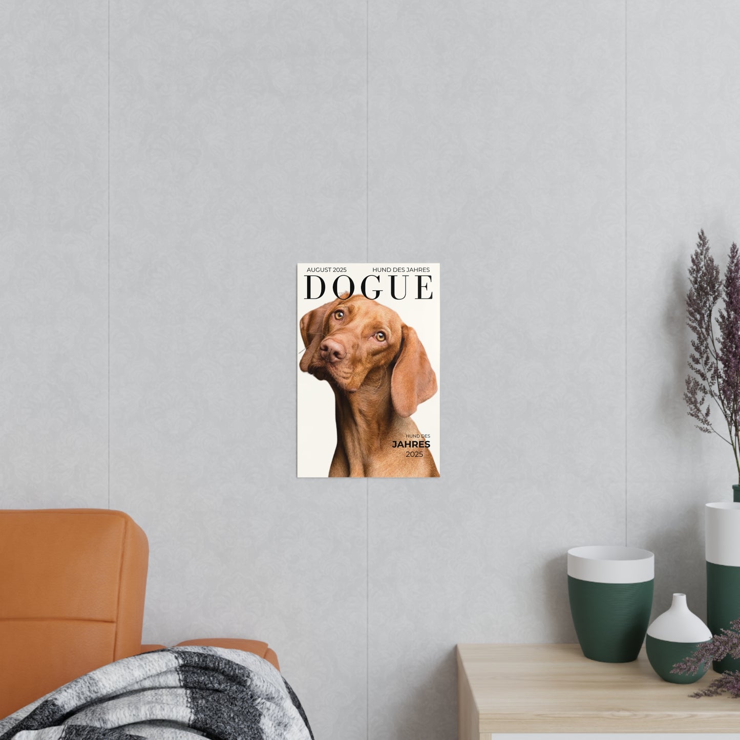 KIRSTENS "DOGUE" Poster zum personalisieren (vertikal & verschiedene Größen)