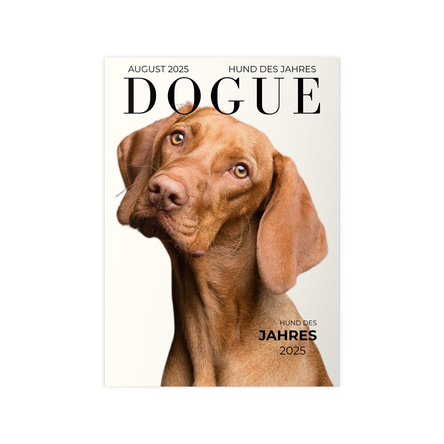 KIRSTENS "DOGUE" Poster zum personalisieren (vertikal & verschiedene Größen)