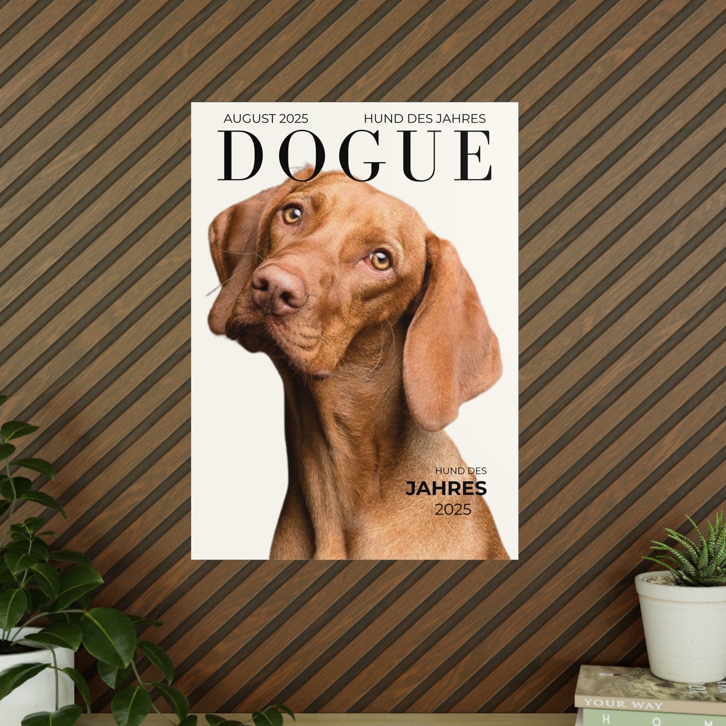 KIRSTENS "DOGUE" Poster zum personalisieren (vertikal & verschiedene Größen)