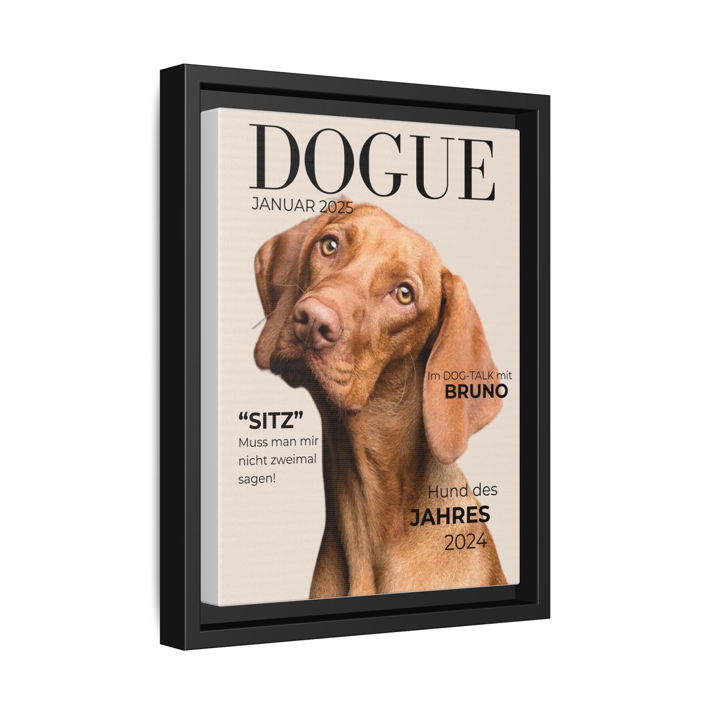 KIRSTENS "DOGUE" Bild + Rahmen