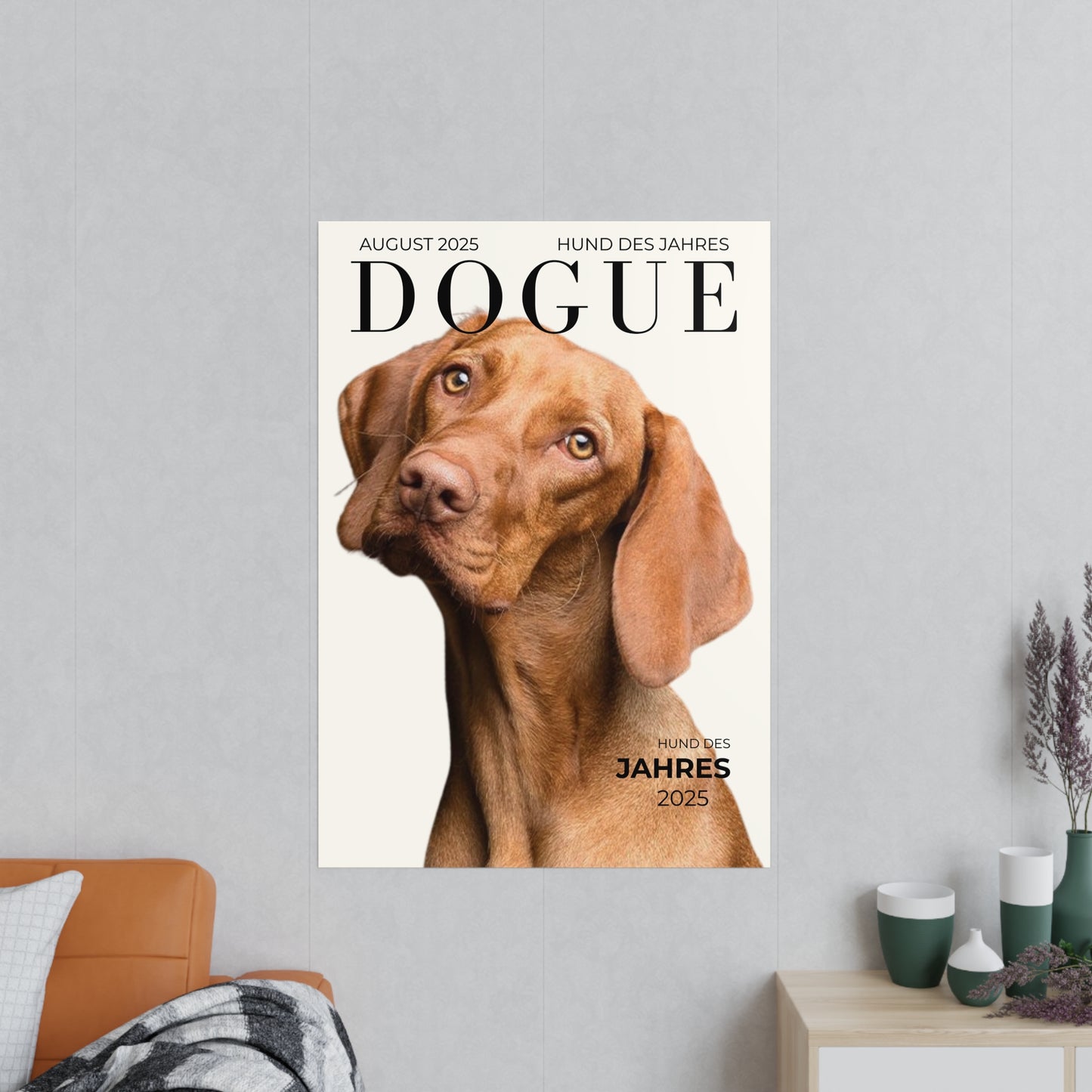 KIRSTENS "DOGUE" Poster zum personalisieren (vertikal & verschiedene Größen)
