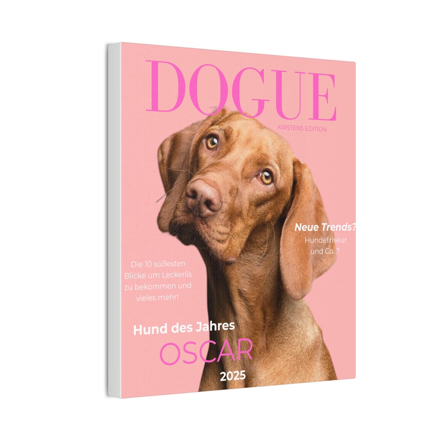KIRSTENS "DOGUE" Poster zum personalisieren