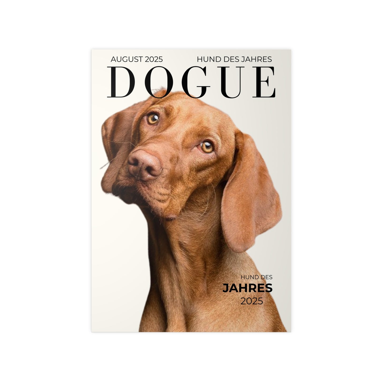 KIRSTENS "DOGUE" Poster zum personalisieren (vertikal & verschiedene Größen)