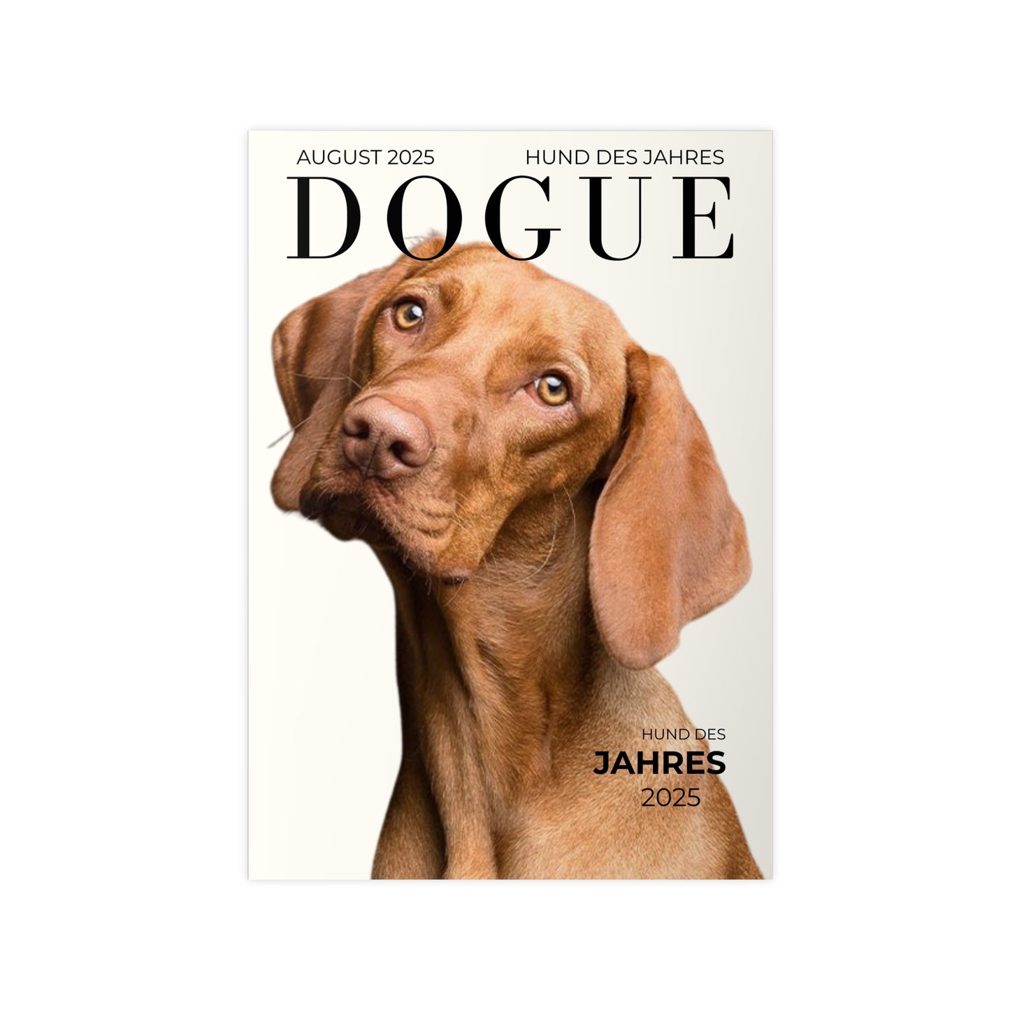 KIRSTENS "DOGUE" Poster zum personalisieren (vertikal & verschiedene Größen)