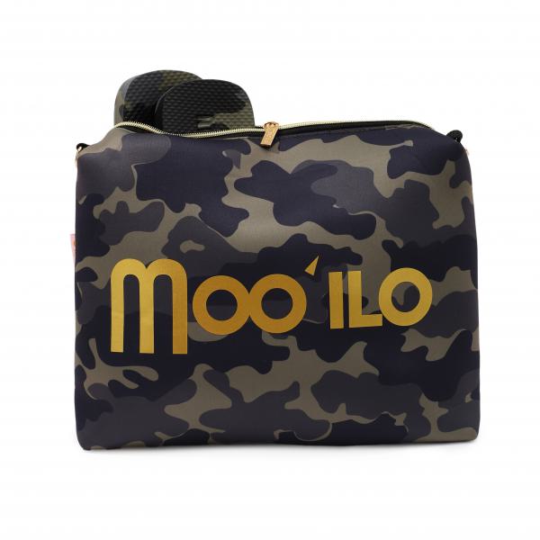 MOO ILO FLIPPIS & Neopren Tasche Camouflage Khaki