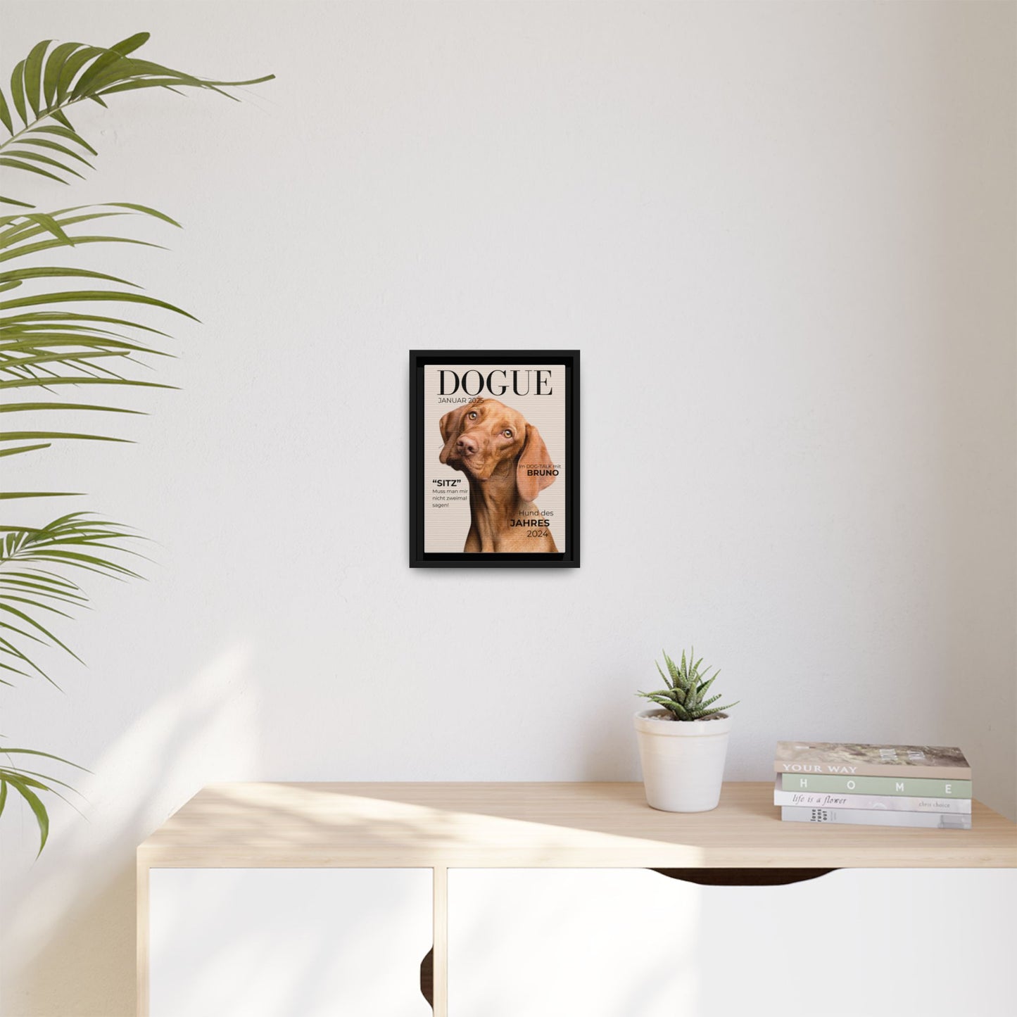 KIRSTENS "DOGUE" Bild + Rahmen