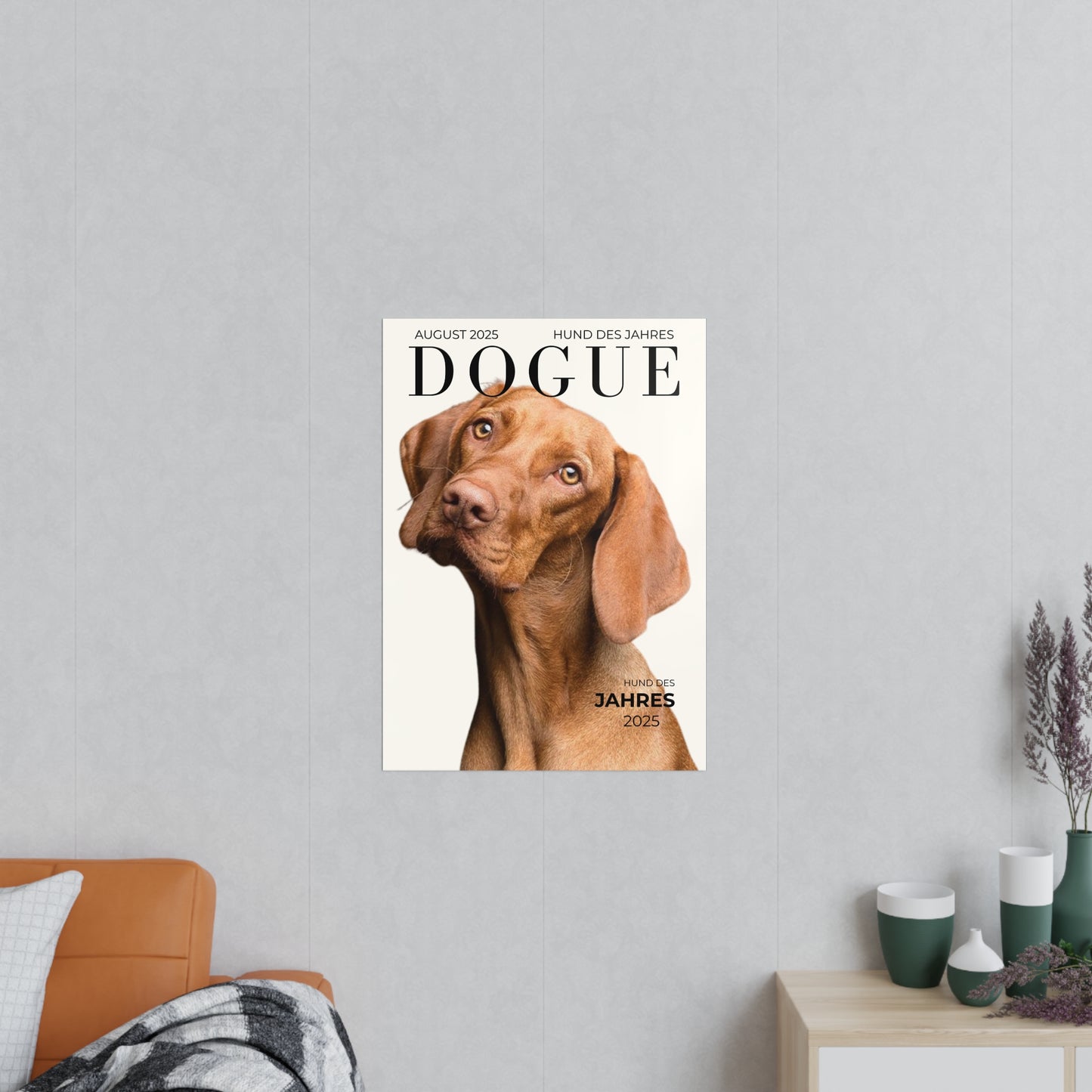 KIRSTENS "DOGUE" Poster zum personalisieren (vertikal & verschiedene Größen)