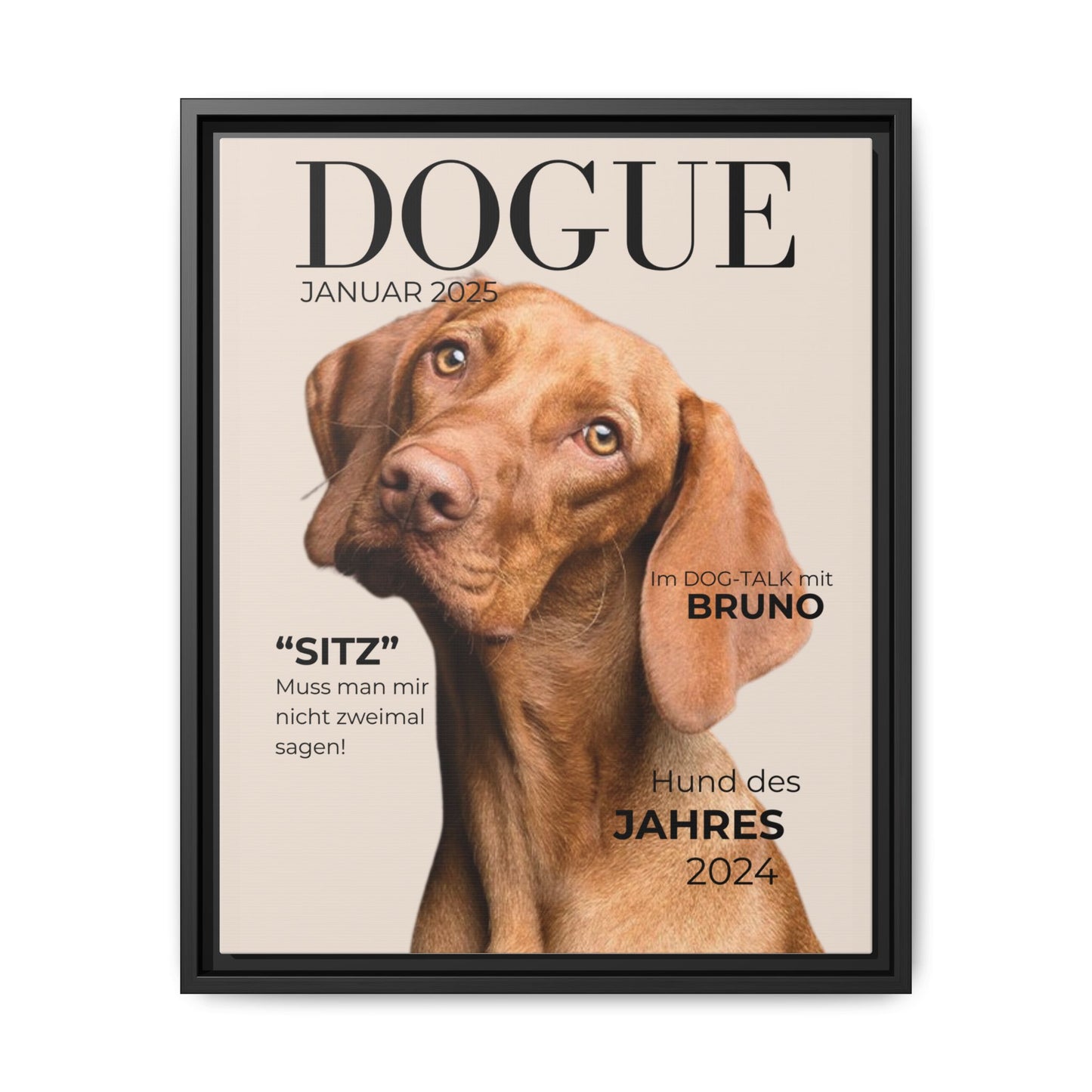 KIRSTENS "DOGUE" Bild + Rahmen
