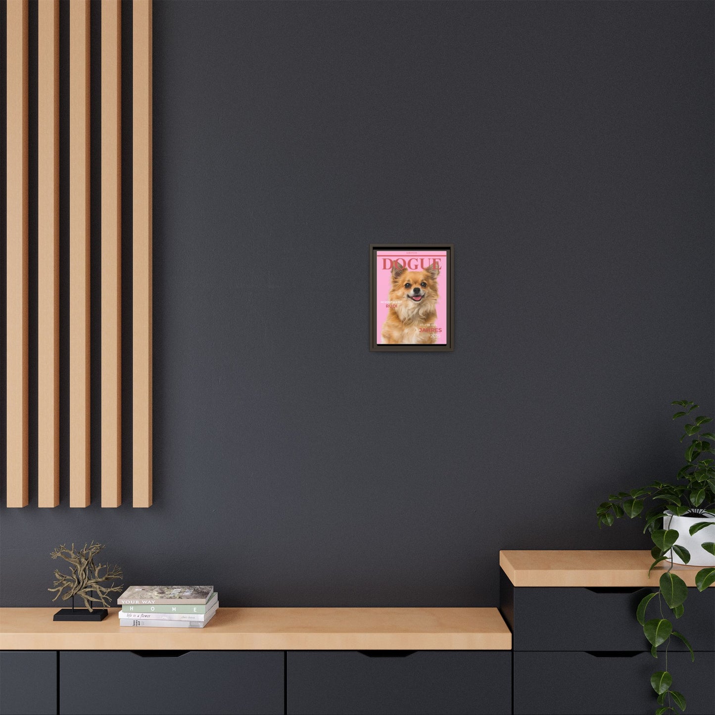KIRSTENS "DOGUE" Bild mit Rahmen zum personalisieren