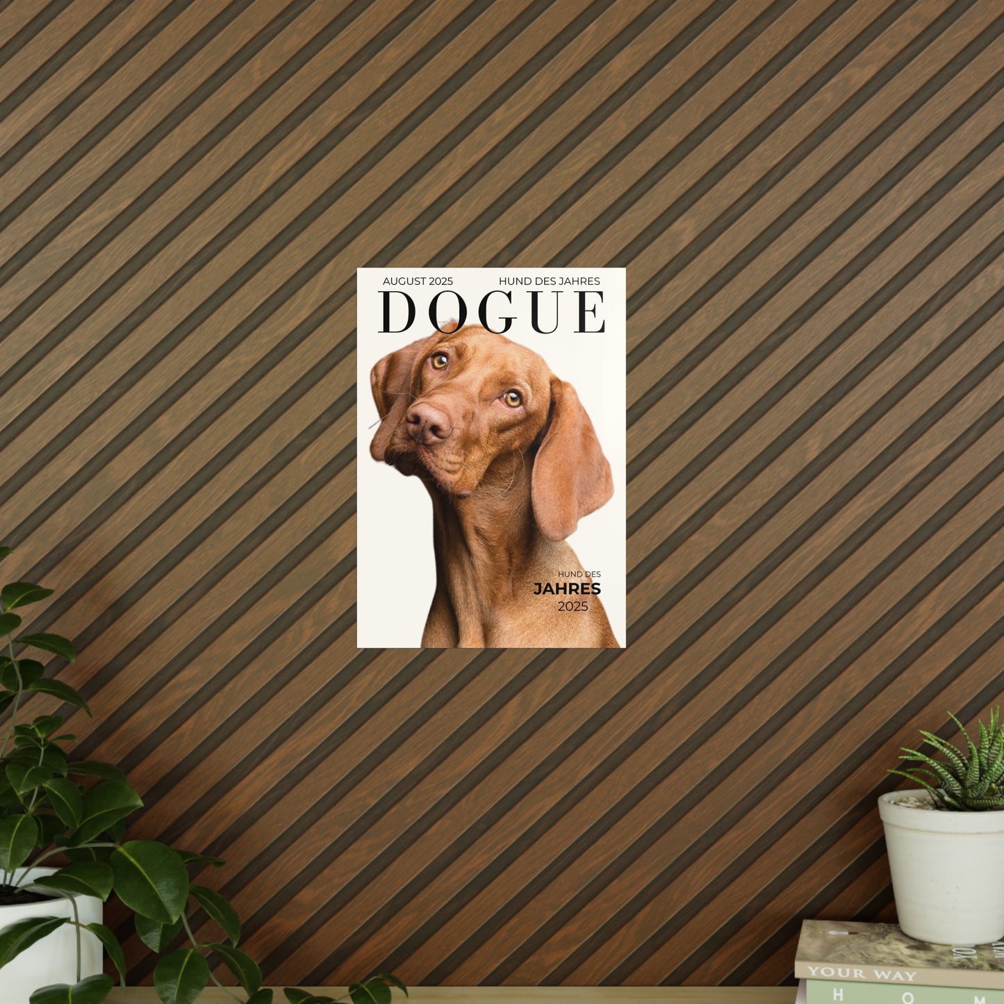 KIRSTENS "DOGUE" Poster zum personalisieren (vertikal & verschiedene Größen)