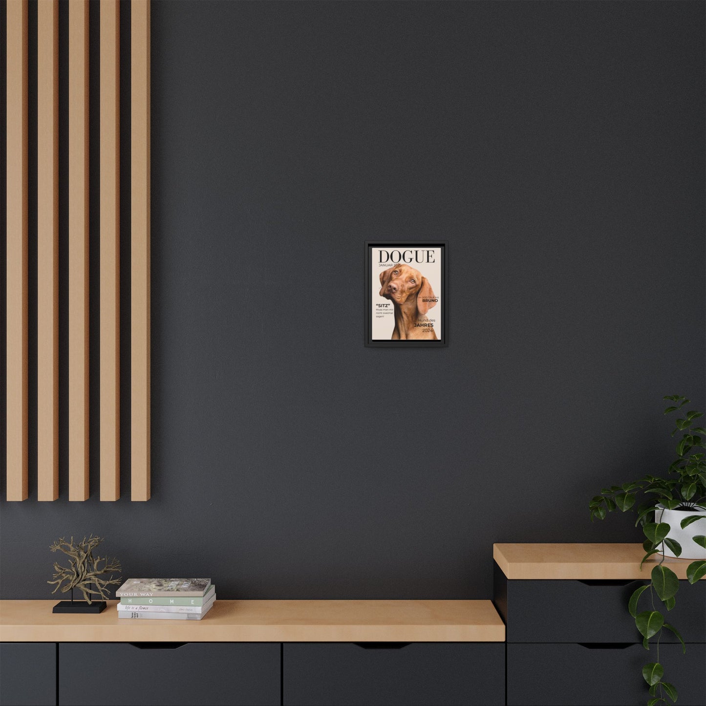KIRSTENS "DOGUE" Bild + Rahmen