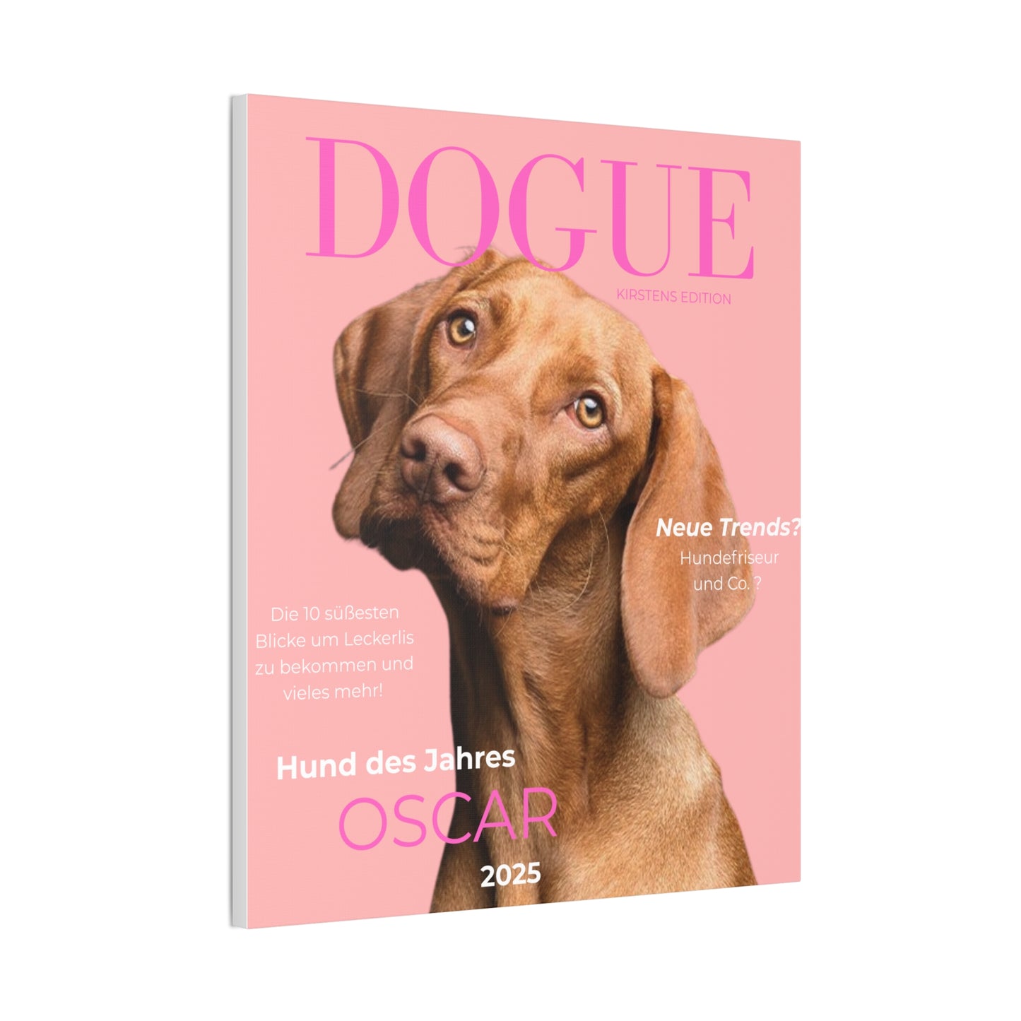 KIRSTENS "DOGUE" Poster zum personalisieren