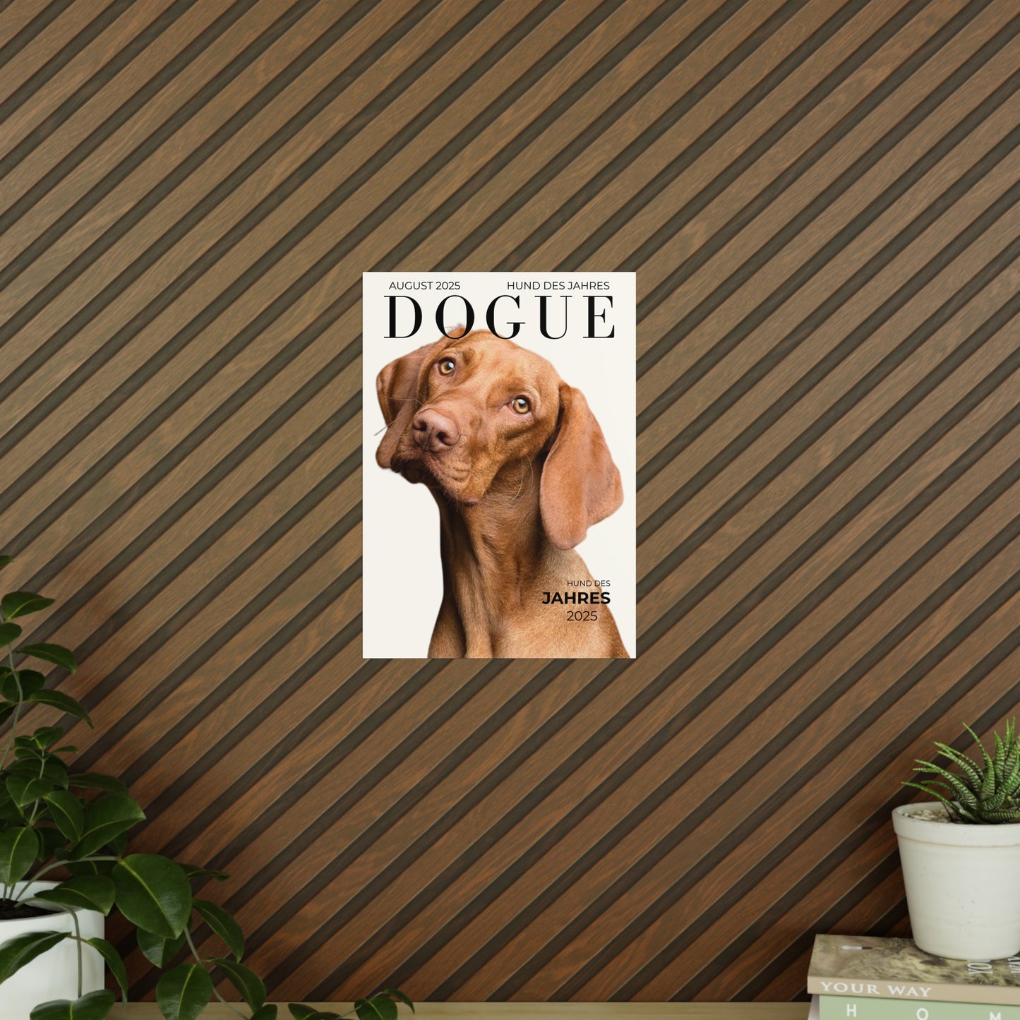 KIRSTENS "DOGUE" Poster zum personalisieren (vertikal & verschiedene Größen)
