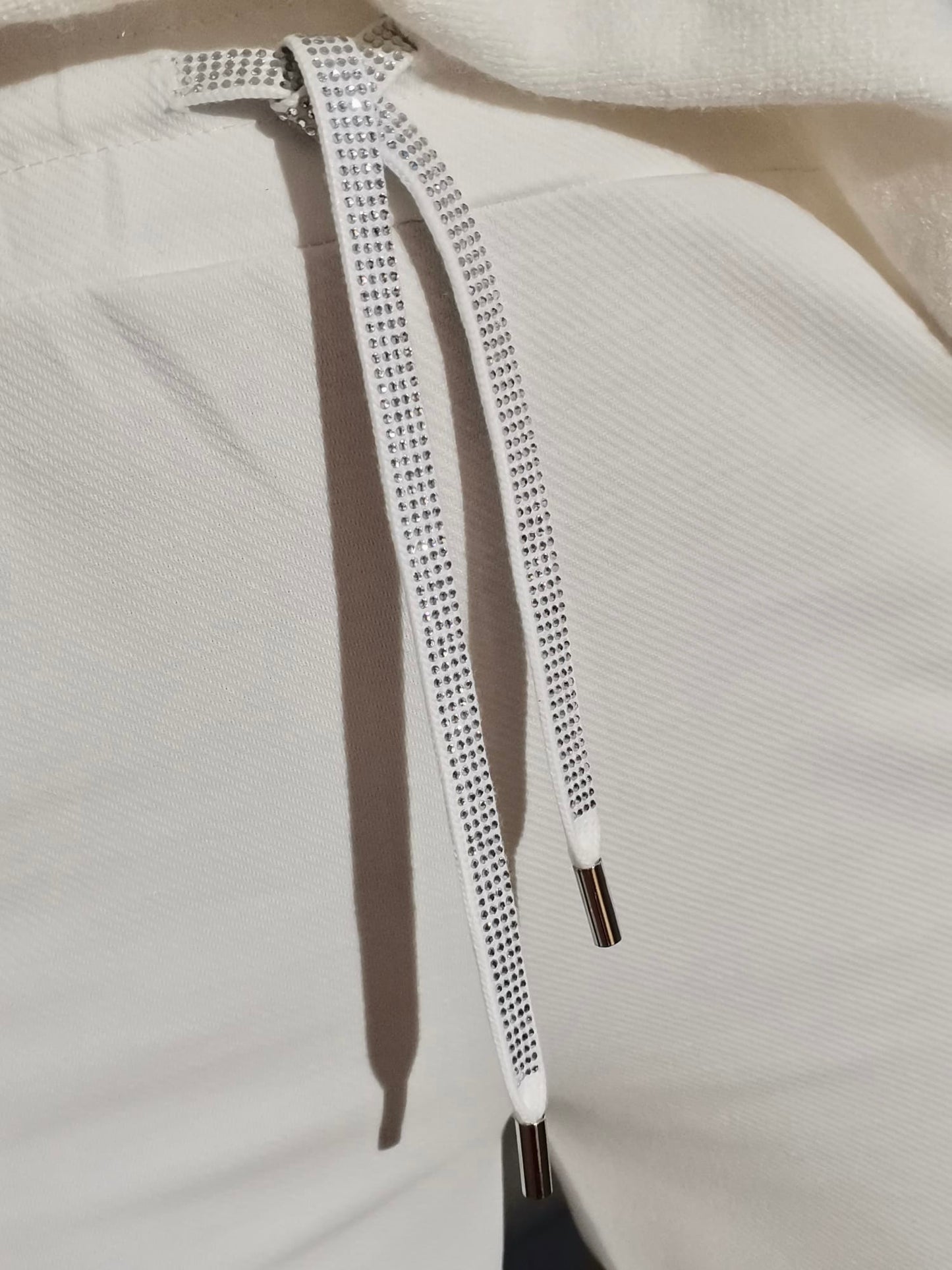 Süße Onesize Hose "Liana" - Cremé/Weiß