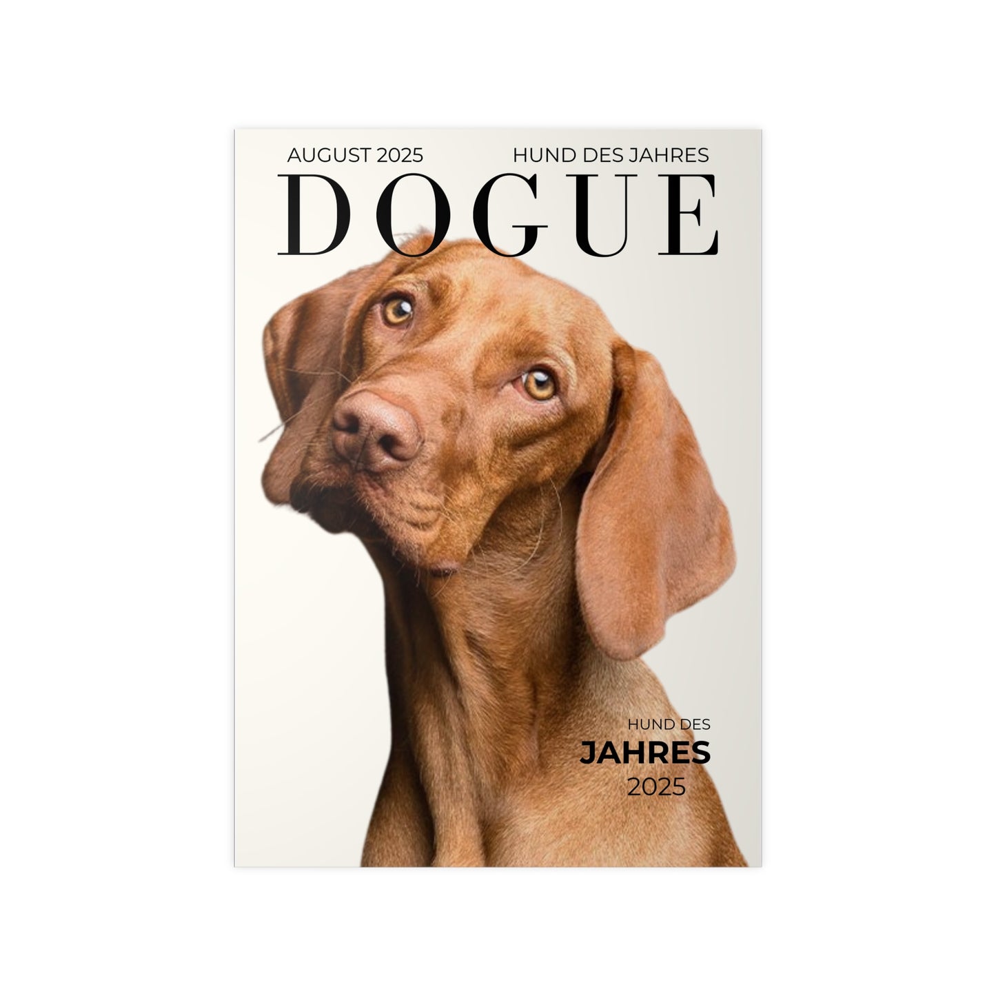 KIRSTENS "DOGUE" Poster zum personalisieren (vertikal & verschiedene Größen)