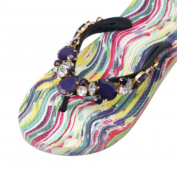 MOO ILO FLIPPIS & Neopren Tasche in Katja Rainbow