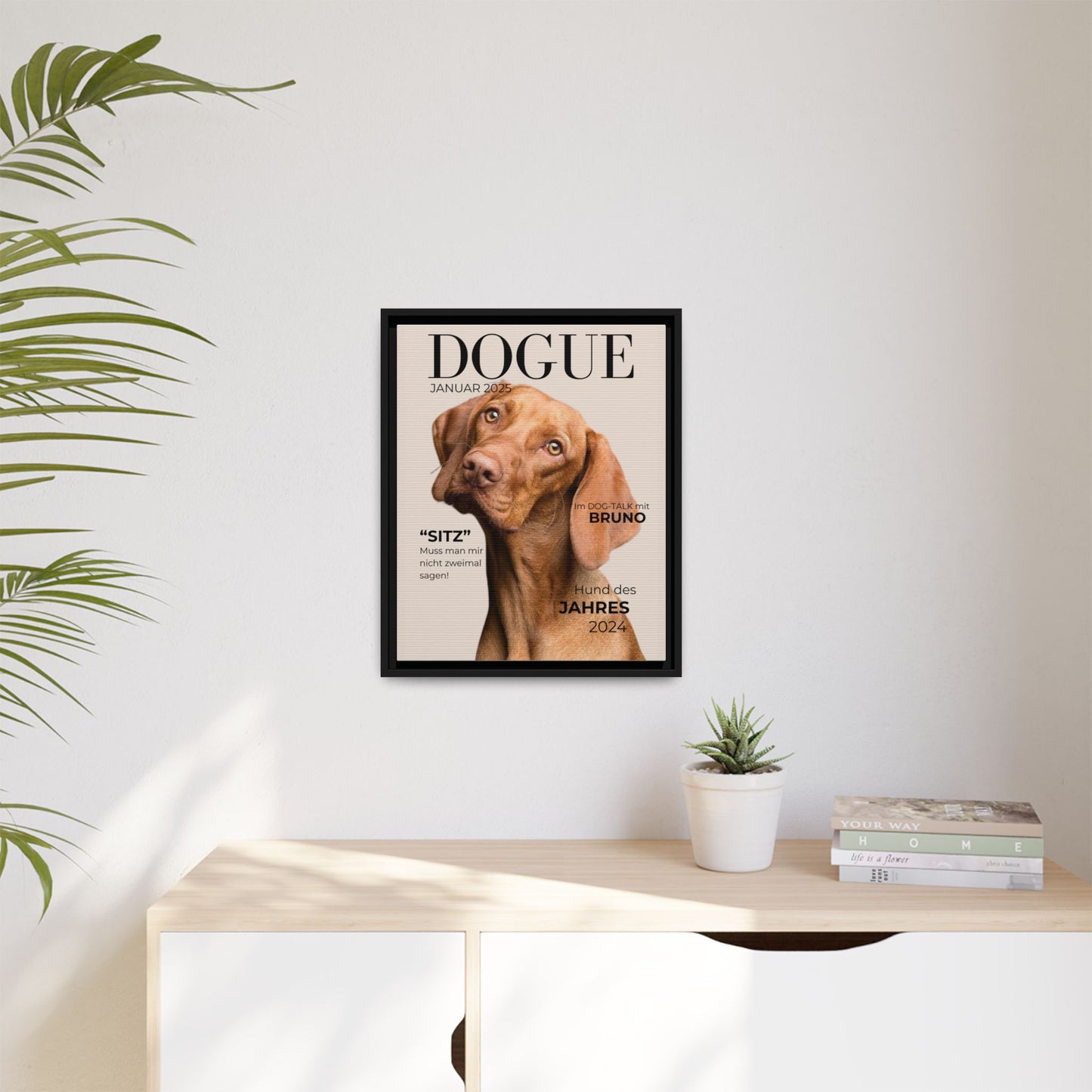 KIRSTENS "DOGUE" Bild + Rahmen