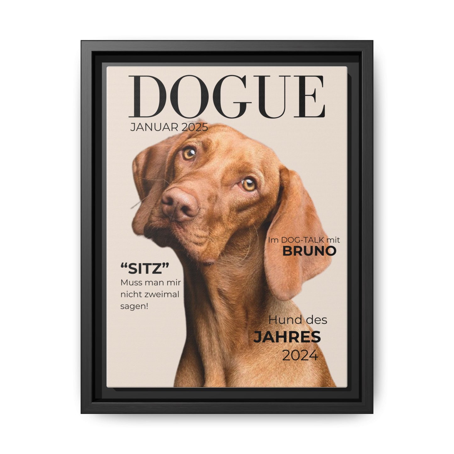 KIRSTENS "DOGUE" Bild + Rahmen