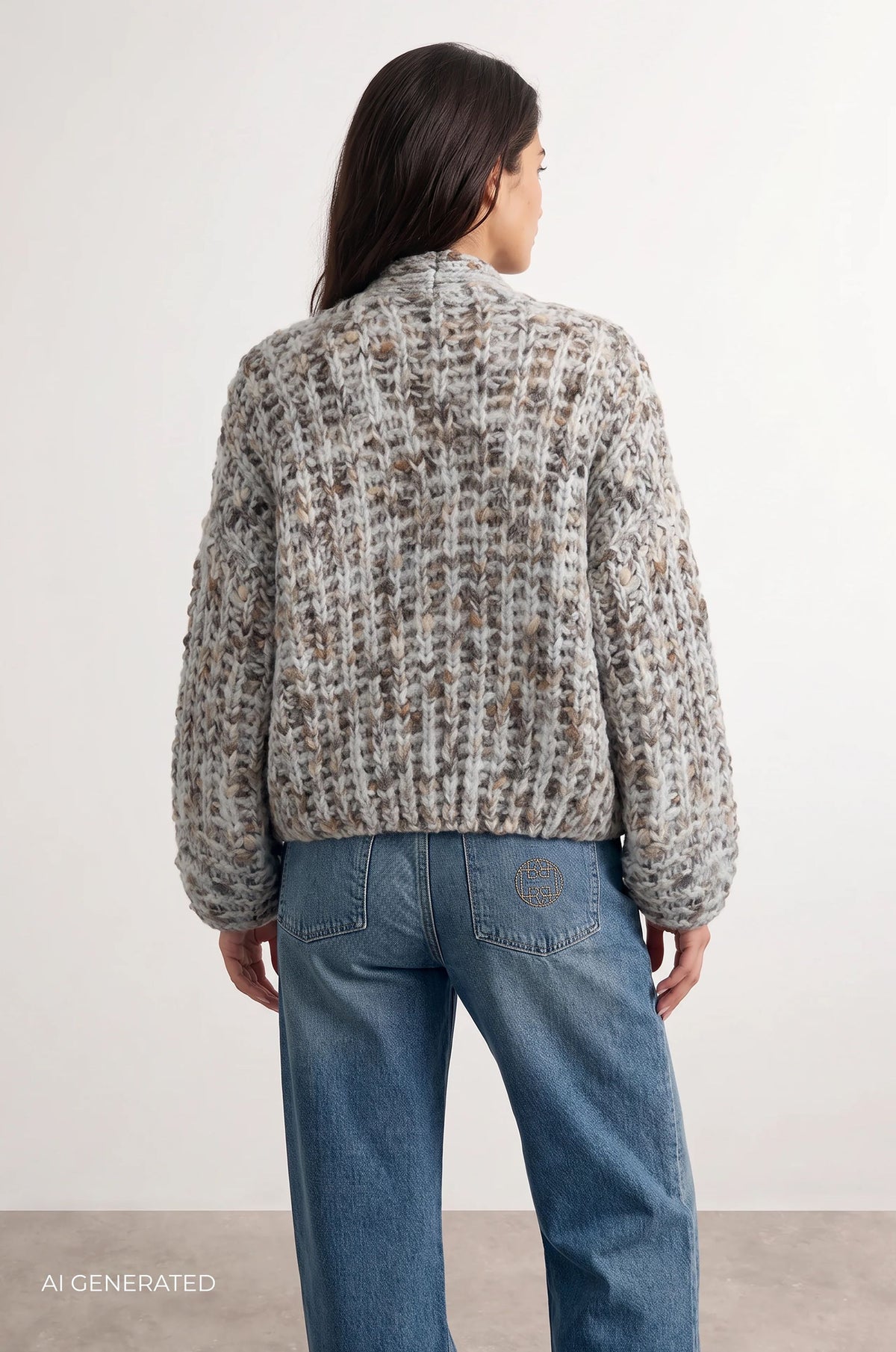 LR-TINO 1 Strickjacke Hellblau