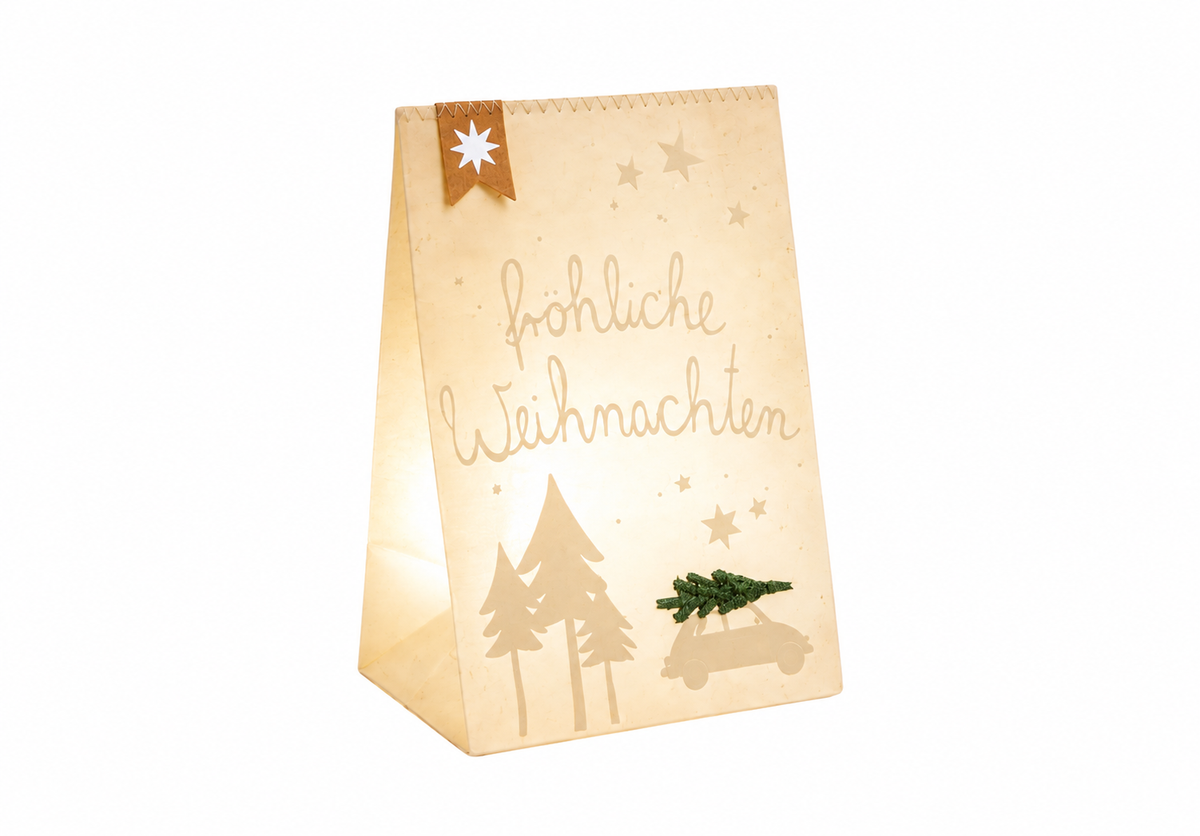 Winter Lichtbeutel - Fröhliche Weihnachten