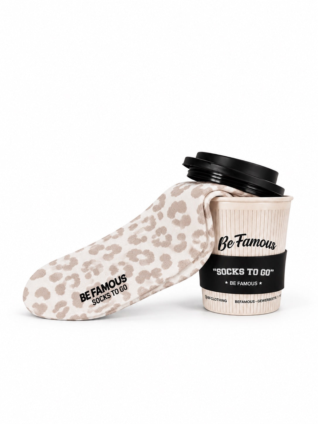 BE FAMOUS x Socks To Go Statement Socken - ENJOY TODAY