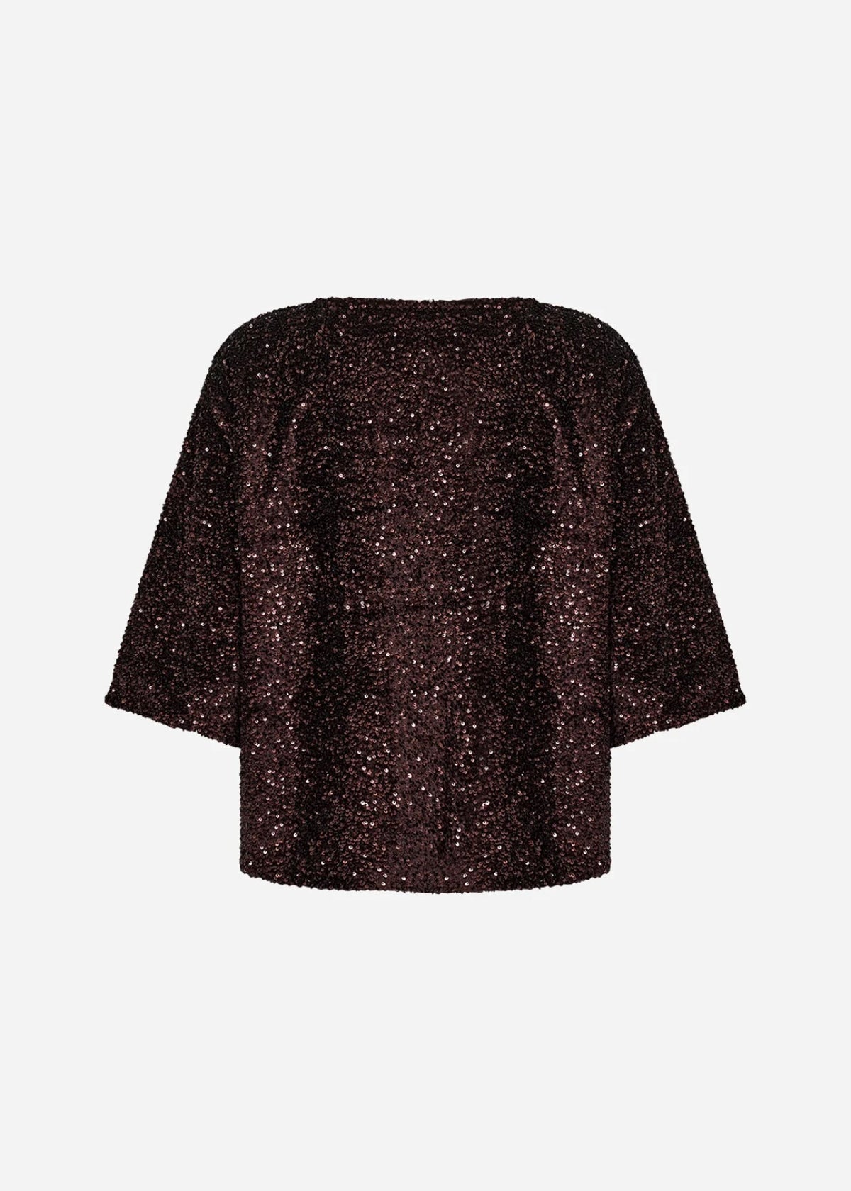 SC-JASLEEN 1 BLUSE - DUNKLE PFLAUME