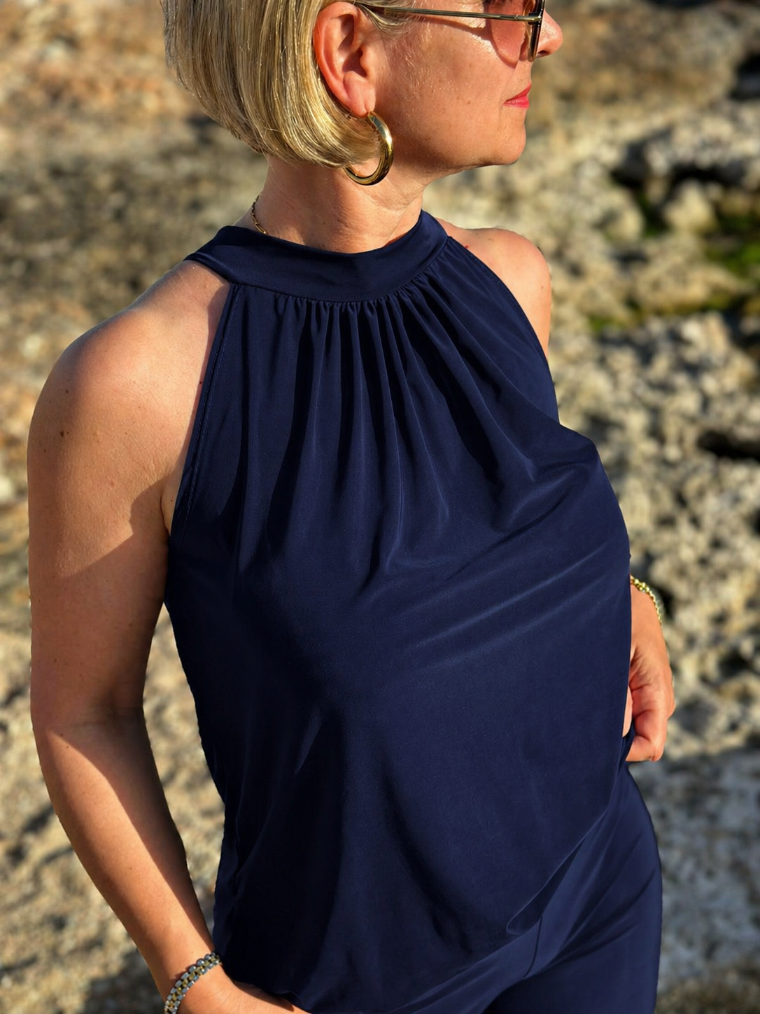 Top „Navy Flow"