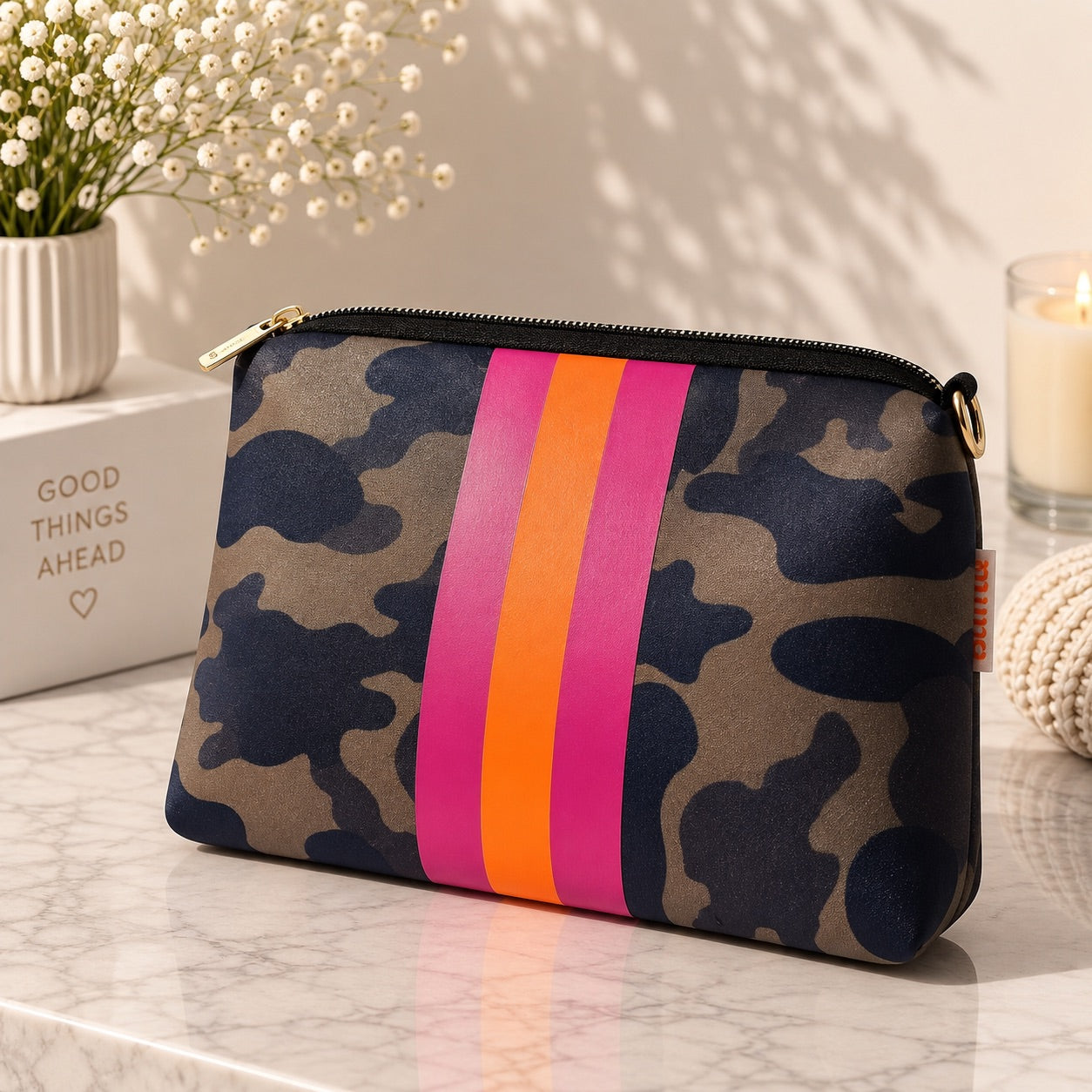 Neopren-Kosmetiktasche Iris - Camouflage