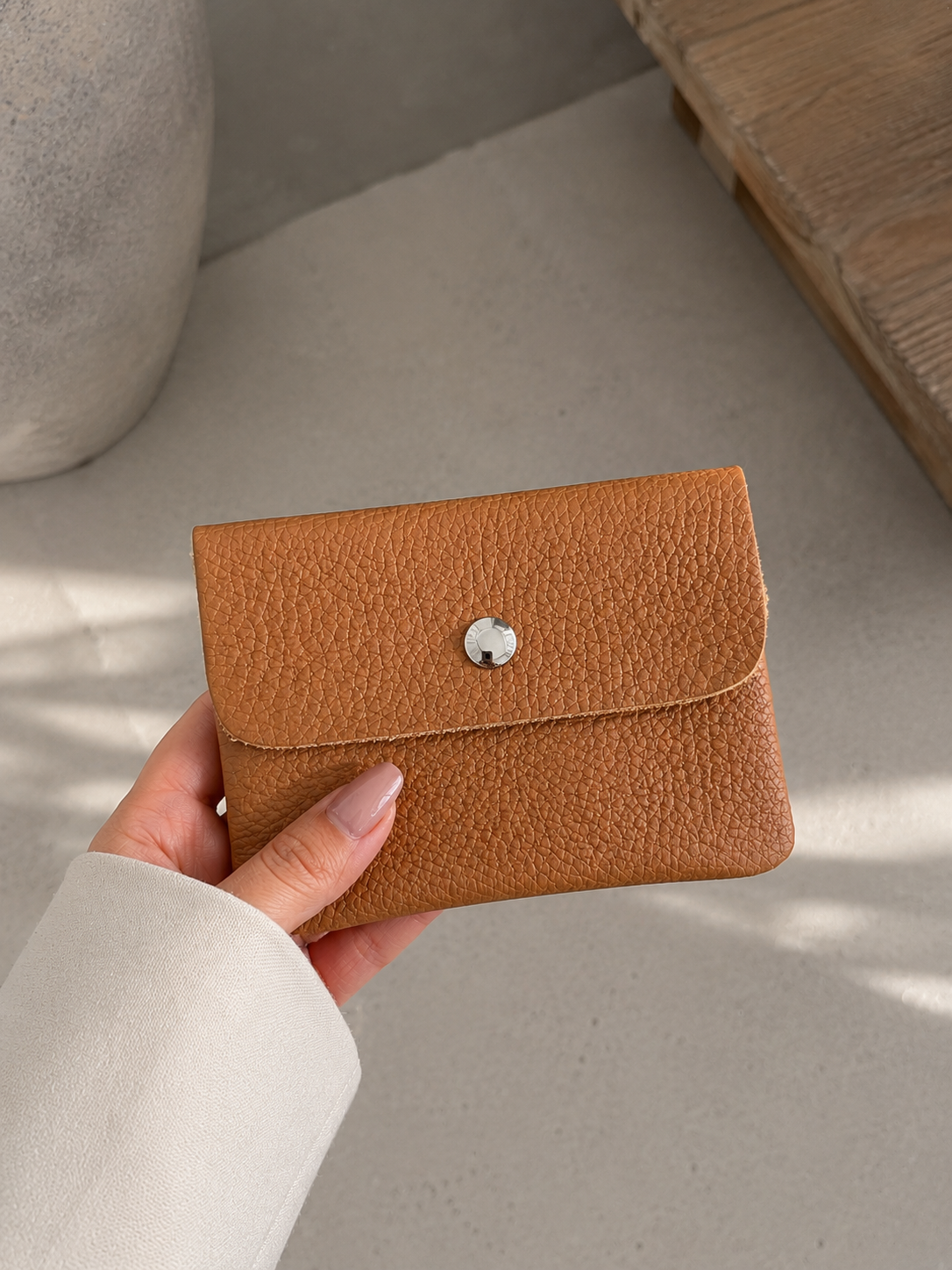 Mini Portmonee „Color Pop“ – Cognac