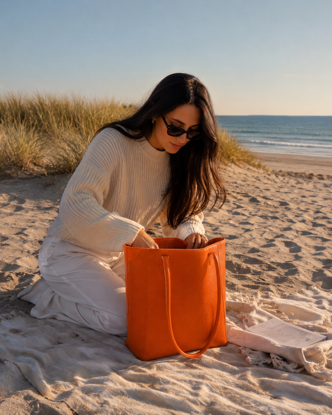 The Classic Shopper - in Orange