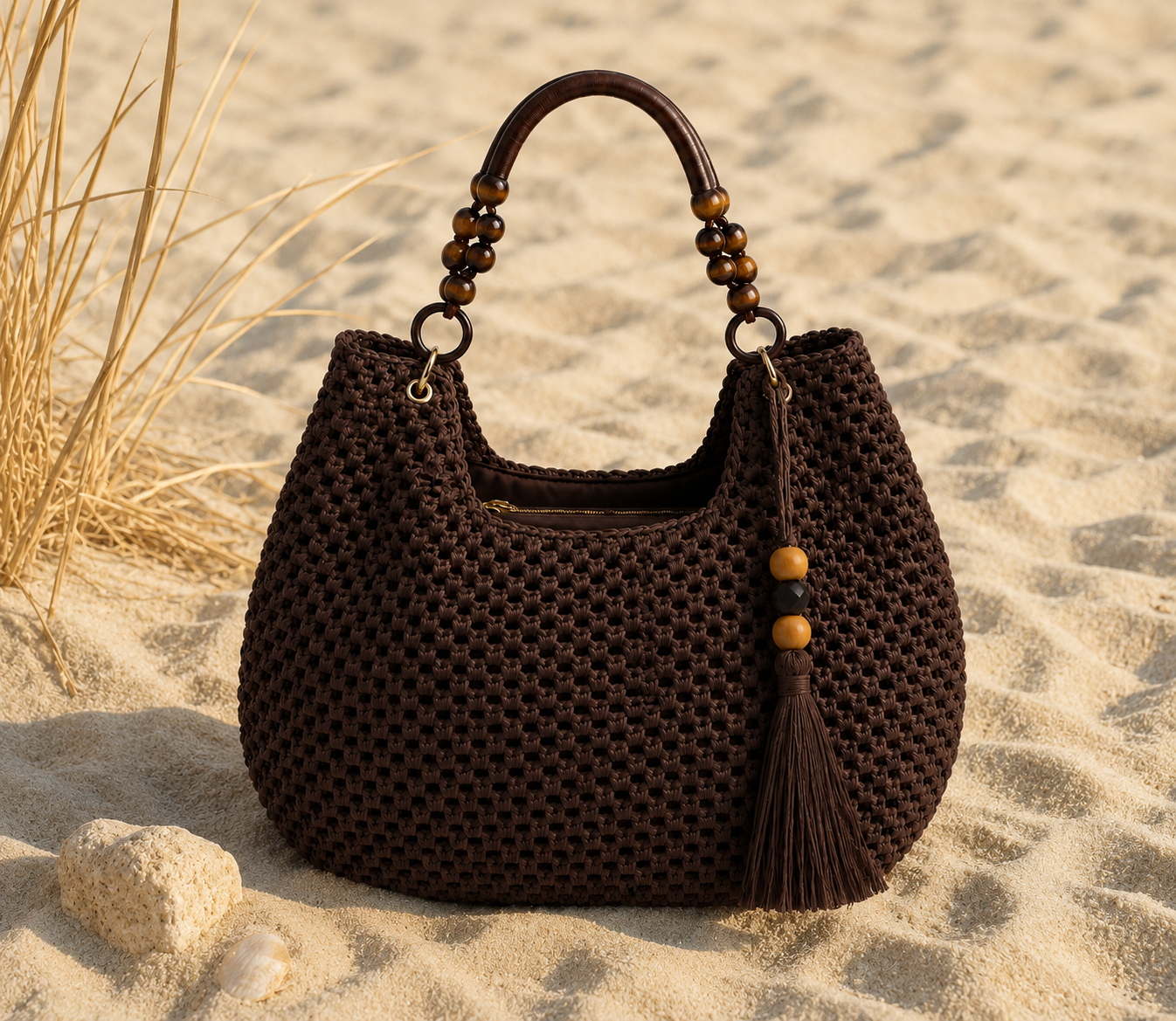 Strandtasche „Marrakesh“ in Dunkelbraun