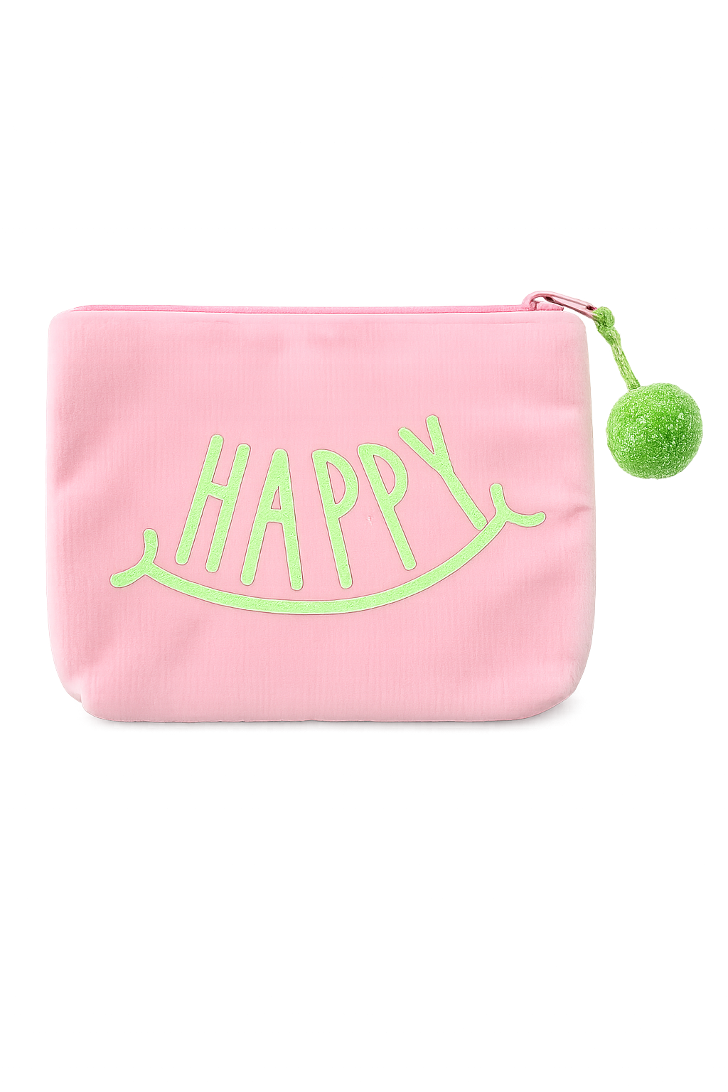 Frau Heidelberg - Velvet Pouch „HAPPY“ in Hellrosa