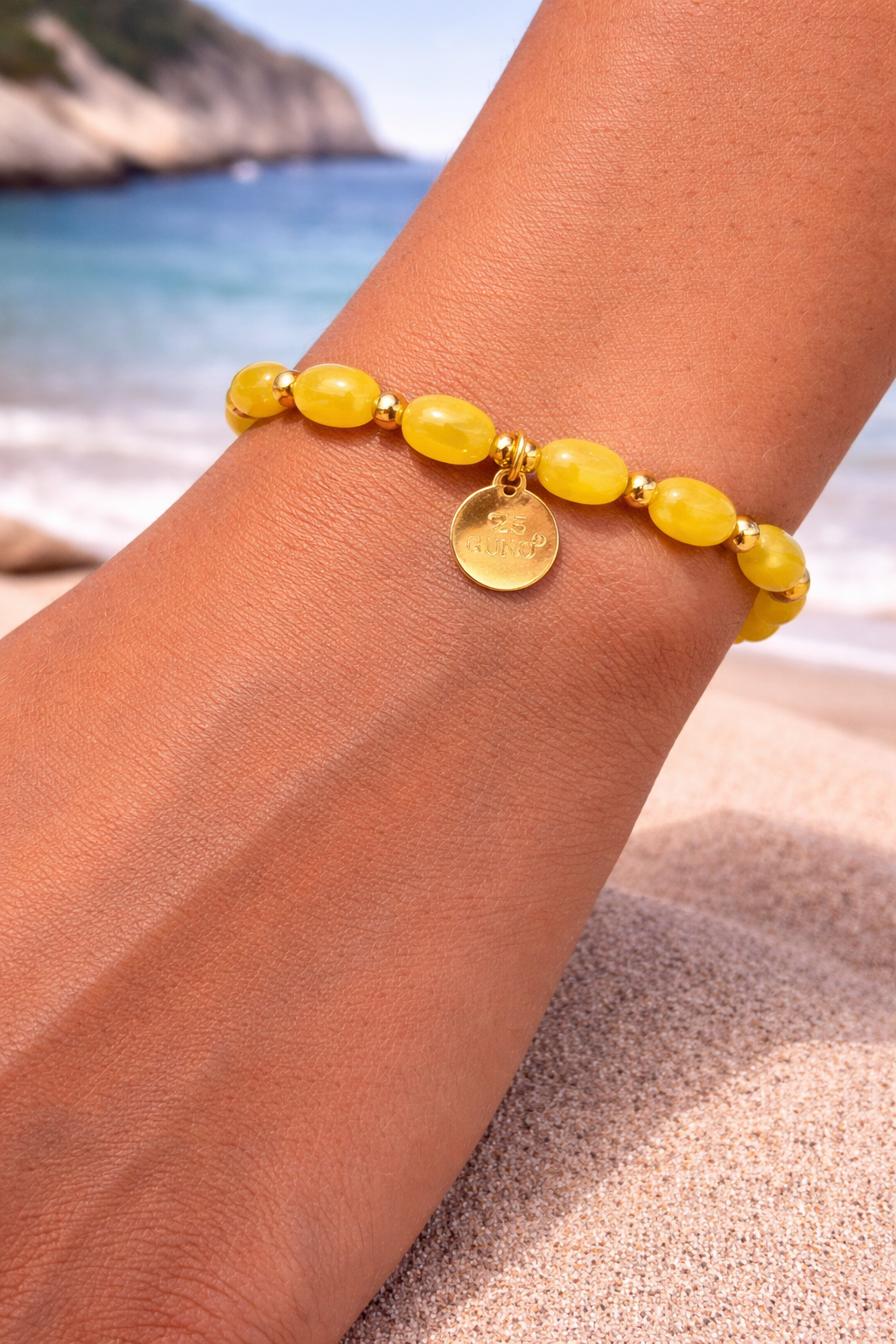 Yellow Sunshine Beads Armband – Fresh Glow