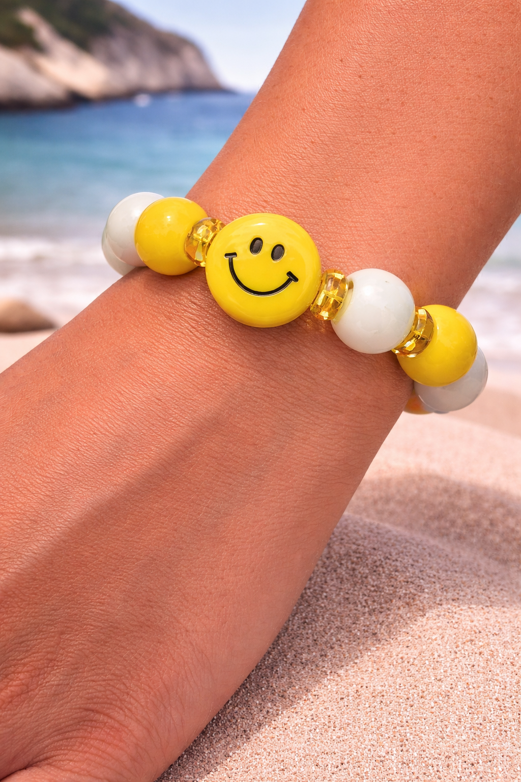 Smiley Sunshine Armband – Happy Vibes