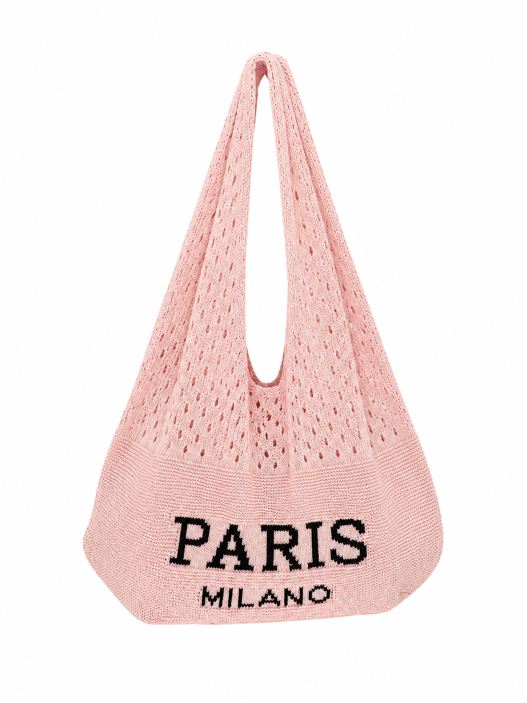 Stricktasche „Paris Milano“ in Rosa