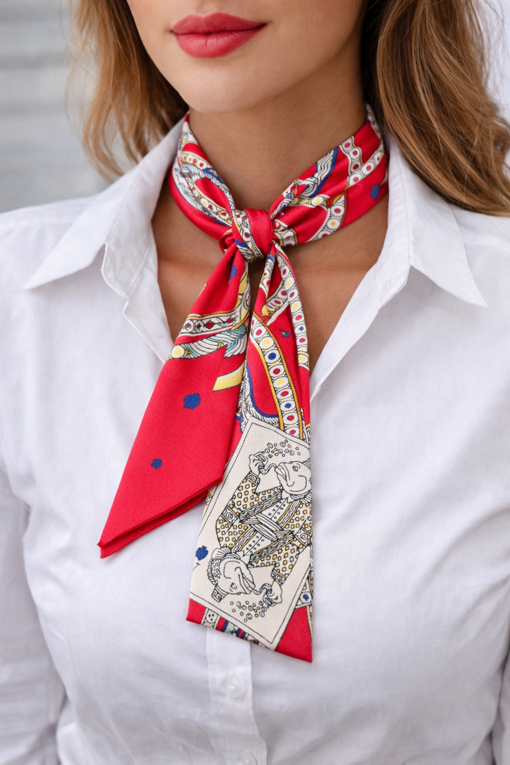 Twilly Halstuch „Royal Pink“