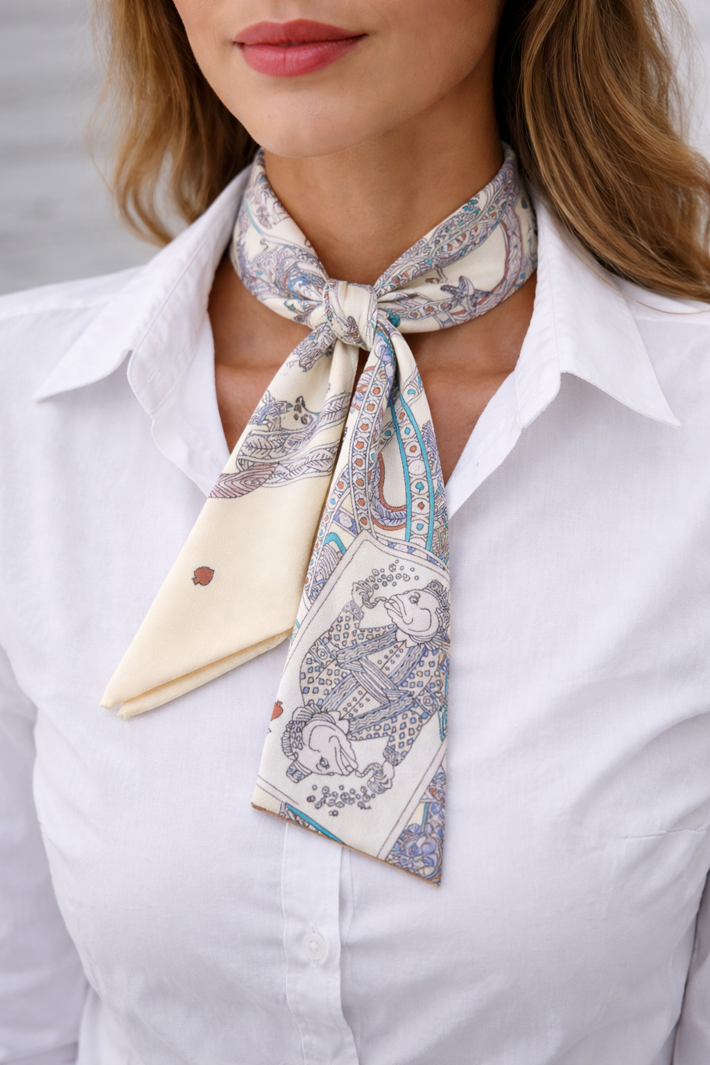 Twilly Halstuch „Royal Cream“