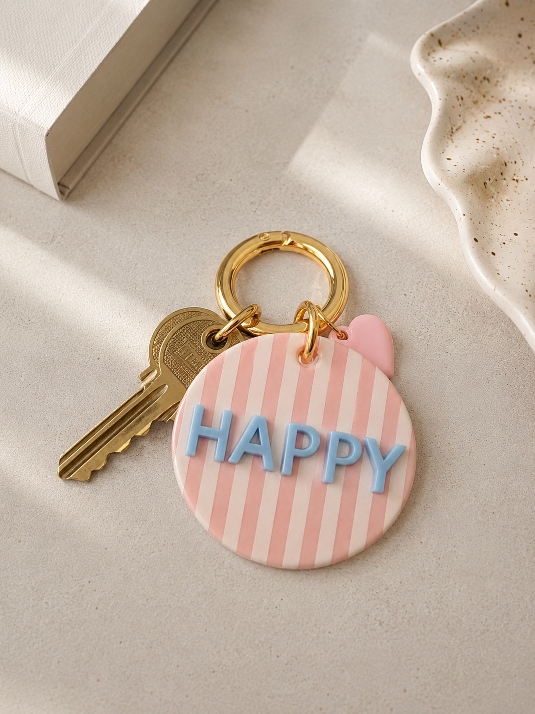 Happy Schlüsselanhänger – Candy Stripes