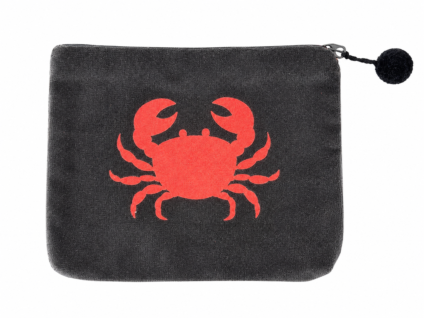 Beach Crab Samttäschchen