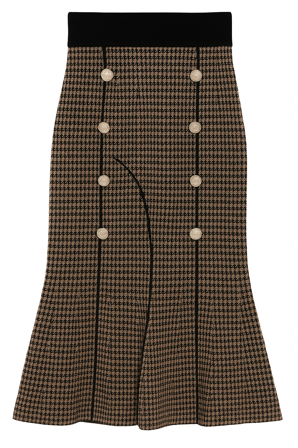 Süßer Lieblingsrock in Taupé/Schwarz