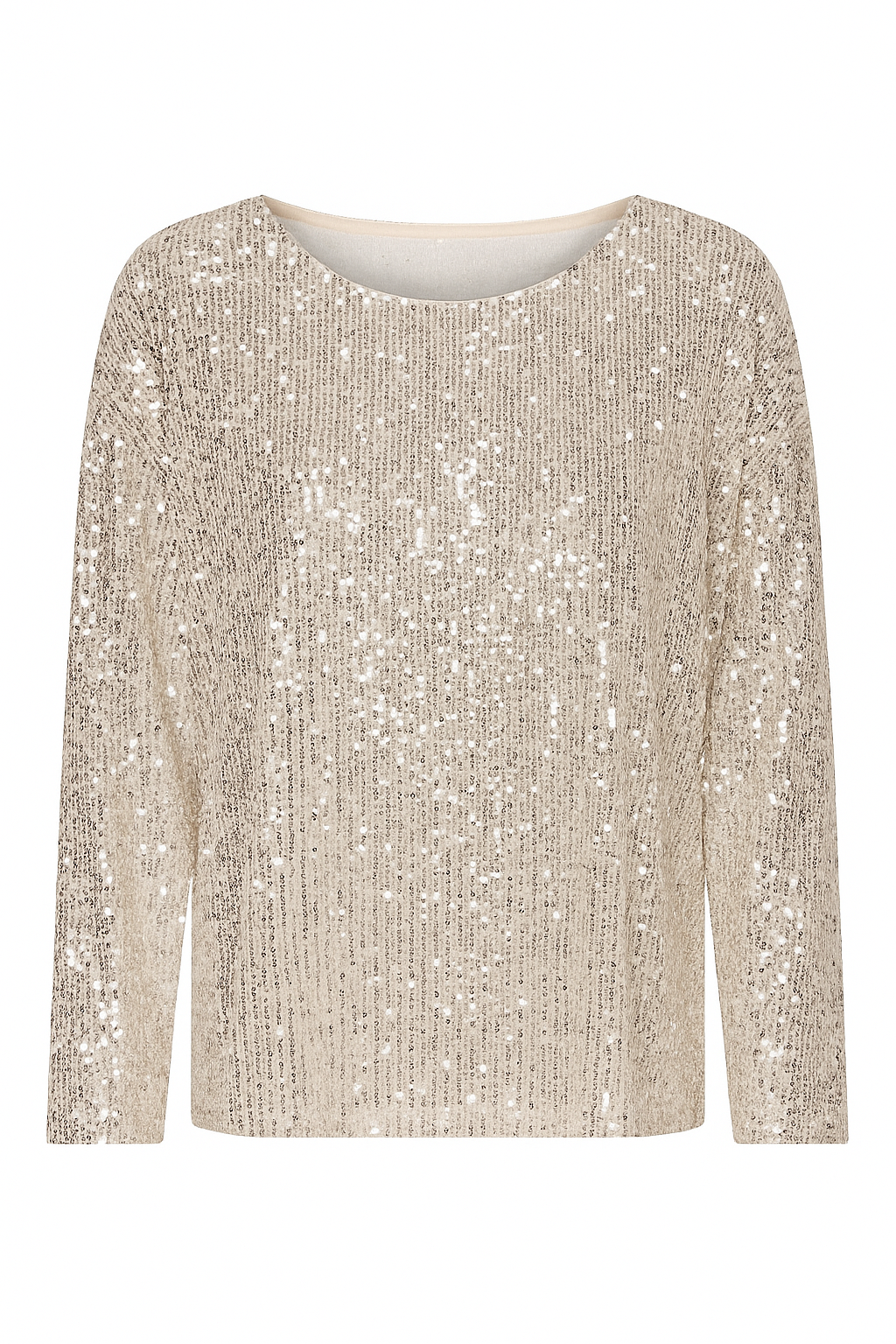 Süßes Onesize Glitzer-Oberteil in Cremé