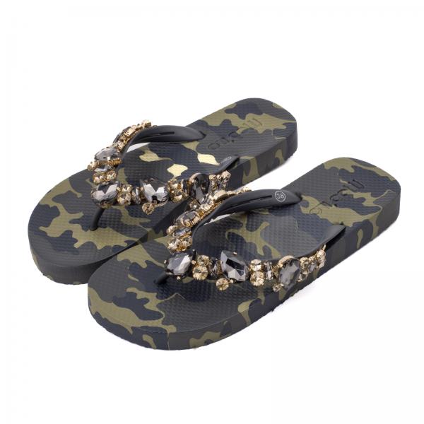 MOO ILO FLIPPIS & Neopren Tasche Camouflage Khaki
