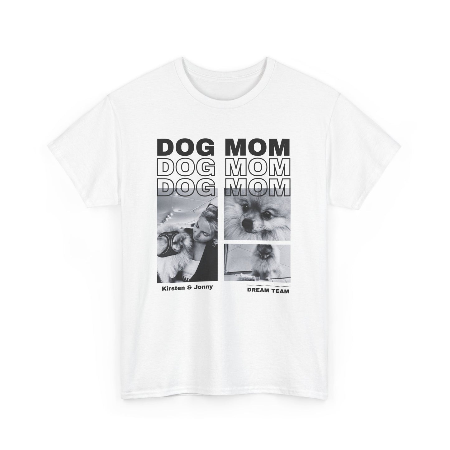 Stylisches Shirt "DOG MOM" Personalisierbar