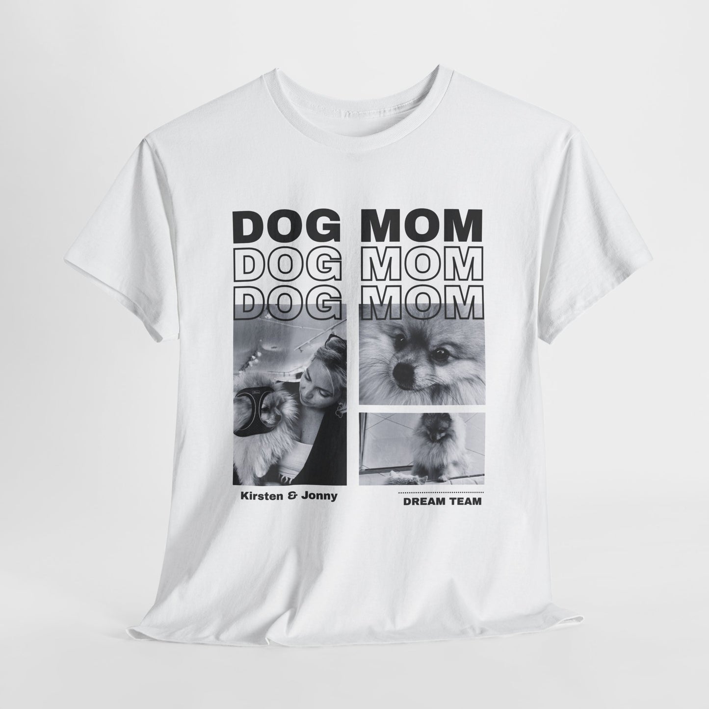 Stylisches Shirt "DOG MOM" Personalisierbar